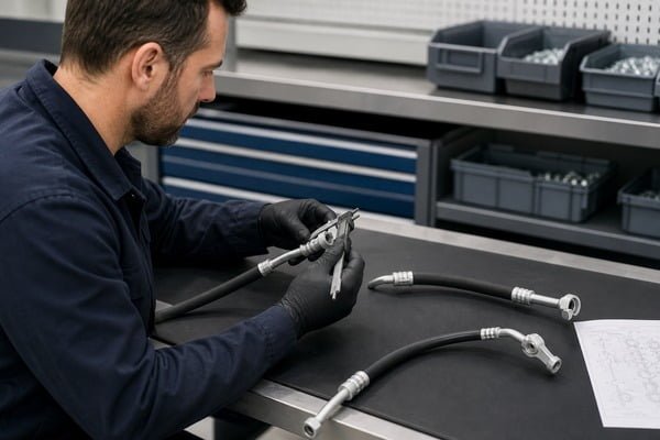 OEM vs aftermarket AC hose comparison